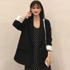 Sleeveless Dotted Dress / Blazer