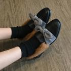 Bow Faux-fur Loafers