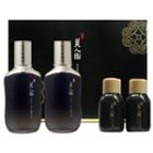 The Face Shop - Myeonghan Miindo Heaven Grade Ginseng For Men Set : Lifting Skin Softner 150ml + 30ml + Lifting Emulsion 150ml + 30ml 4pcs