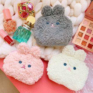 Furry Rabbit Makeup Pouch