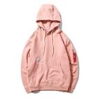 Drop Shoulder Hoodie With Lettering Tag