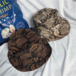 Snake Pattern Bucket Hat
