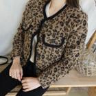 Round-neck Leopard Jacket