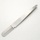 Stainless Steel Eyebrow Tweezers With Comb 1 Pc - Silver - One Size