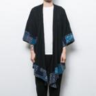 Patterned Applique 3/4 Sleeve Light Jacket