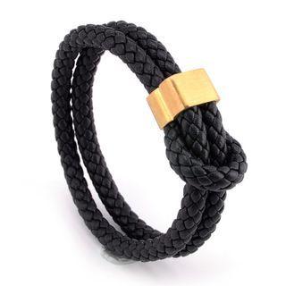Steel Double-layered Woven Bracelet