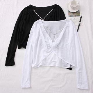 Pearl-back Loose Light T-shirt