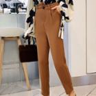 Plain Asymmetric Pants