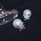 Rhinestone Star Double-sided Earring