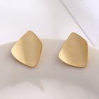 Curved Alloy Earring 1 Pair - Ear Studs - One Size