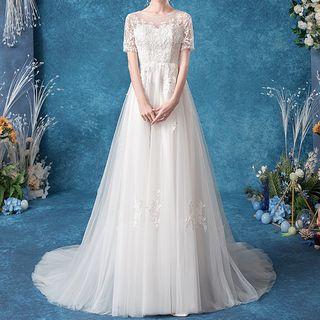 Lace A-line Wedding Gown