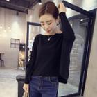 Batwing Long Sleeve Knit Top