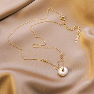 Genuine Freshwater Pearl Necklace As Shown In Figure - One Size