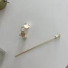 Alloy Hair Pin Gold - One Size