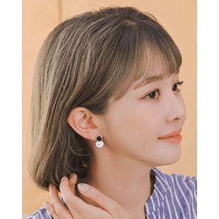 Dual Disc Two-tone Ear Studs