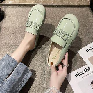 Plain Round-toe Mules