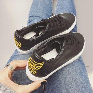 Wing Embroidered Sneakers