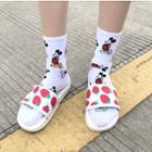 Strawberry Print Slippers