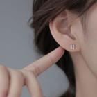 Sign Stud Earring Stud Earring - 2 Pcs - Silver - One Size