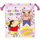 Crayon Shin-chan Drawstring Pouch (purple) One Size