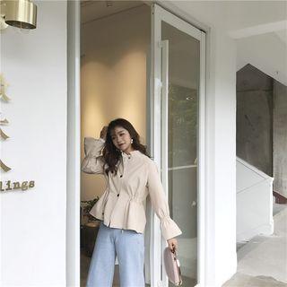 Bell-sleeve Drawstring Jacket
