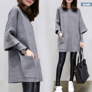 Pocket Mock Two Piece Sweatshirt