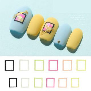 Neon Square Nail Art Decoration As Shown In Figure - One Size