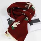 Christmas Deer Knit Scarf