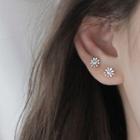 925 Sterling Silver Daisy Earring 1 Pair - 925 Silver - Earring - Daisy - One Size