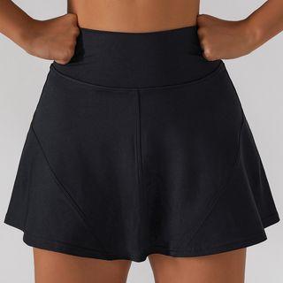 High Waist Sports Mini Skort