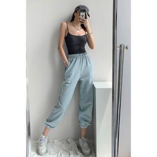 Elastic High-waist Harem Pants In 7 Colors