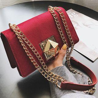 Studded Flap Chain Strap Cross Bag