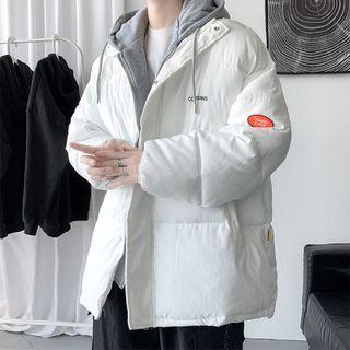 Long-sleeve Applique Padded Coat