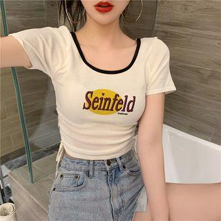 Printed Knit Short-sleeve T-shirt