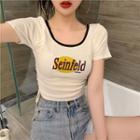 Printed Knit Short-sleeve T-shirt