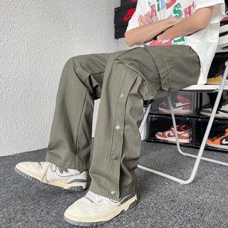 Buttoned Side Cargo Pants
