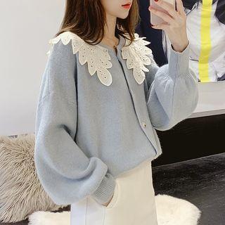 Lace Collar Cardigan