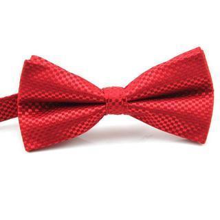 Patterned Bow Tie Red - One Size
