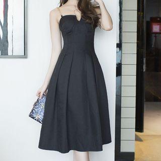 Chained Strappy A-line Dress