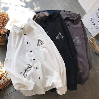 Triangle Embroidery Shirt