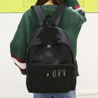 Metal Ring Detailed Backpack