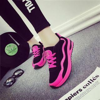 Contrast-trim Athletic Sneakers