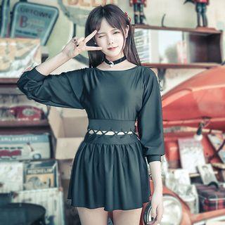 Long-sleeve 2-piece Swimdress