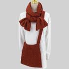 Set: Knit Scarf + Crossbody Bag