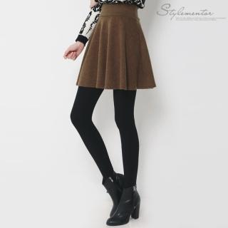 Banded-waist A-line Skirt