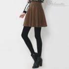 Banded-waist A-line Skirt