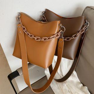 Chain Plain Bucket Bag
