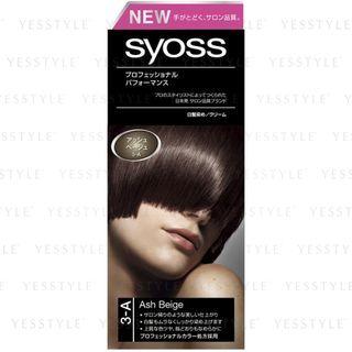 Schwarzkopf - Syoss Hair Color (#3a Ash Beige) 1 Set