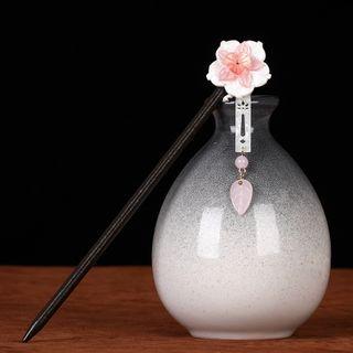 Flower Hair Stick As Shown In Figure - One Size