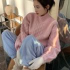 Mock Neck Sweater / Fleece Joggers